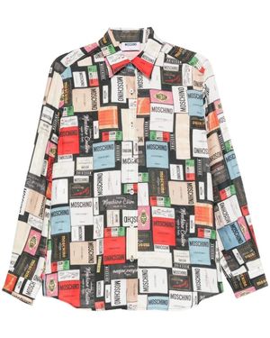 Moschino Overhemden ,Veelkleurig ,Shirts - Rood
