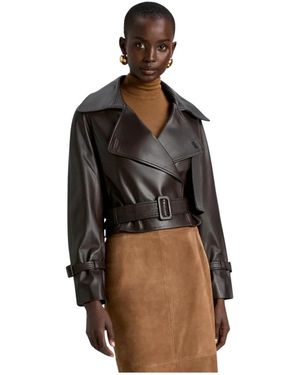 Nour Hammour Hatti Lederjacke - Schwarz