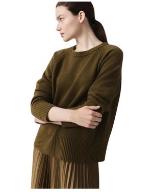 Marella Truien & Vesten ,Groen ,Round-Neck Truien - Bruin