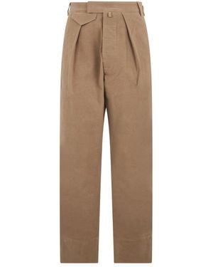 Moschino Straight Trousers - Natural