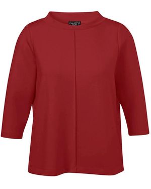 Via Appia Due Stijlvol Sweatshirt Met Opstaande Kraag - Rood