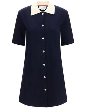 Thom Browne Knitted Dresses - Blu