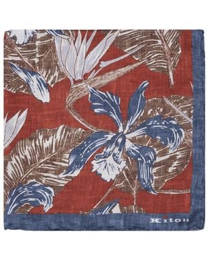 Kiton Silky Scarves - Rood