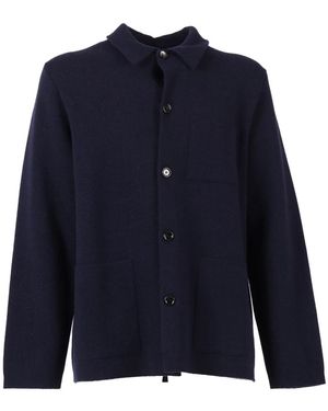 Lardini Giacca Maglia - Blauw