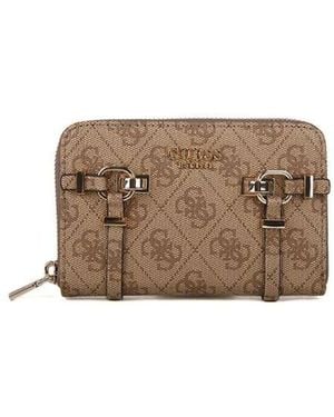 Guess Leona Logo Slg Med Zip Around - Bruin