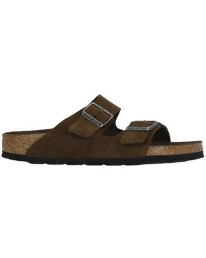 Birkenstock Sliders - Brown