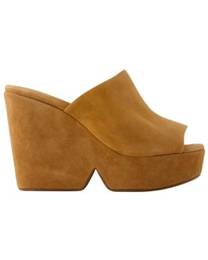 Robert Clergerie Keilabsatz-Mules - Braun