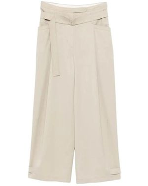 Low Classic Wide Broeken - Naturel