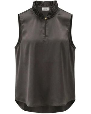 iN FRONT Sleeveless Tops - Negro