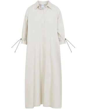 Max Mara Linen Cotton Mirto Chemisier Dress - White