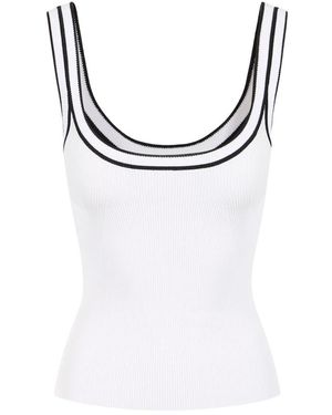 Iceberg Sleeveless Tops - Bianco