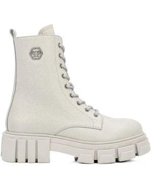 Philipp Plein Lace-Up Boots - Neutro