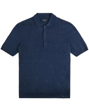 Fay Polo Shirts - Blue