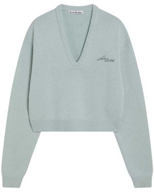 Acne Studios V-Neck Knitwear - Azul