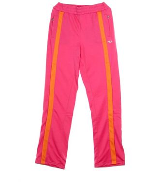 Fila Roze Overlength Trainingsbroek - Rood