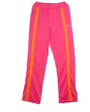 Fila Roze Overlength Trainingsbroek - Rood