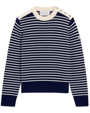 Ami Paris Round-Neck Knitwear - Azul