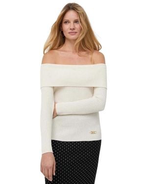 Michael Kors Trui Met Ronde Hals - Wit