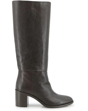 P.A.R.O.S.H. Dunkelbraune Flache Schuhe