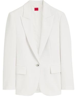 HUGO Jassen ,Wit ,Leer Antega Blazer