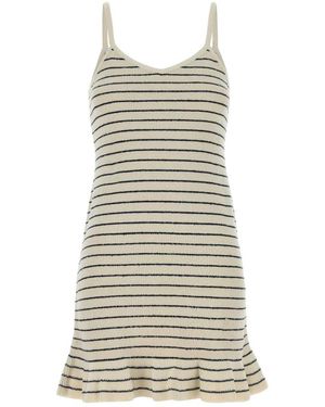 JW Anderson Kleedjes ,Katoen Mini Jurk - Naturel