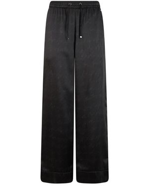 Herno Broeken ,Zwart ,Polyester Broek Met Verstelbare Tailleband