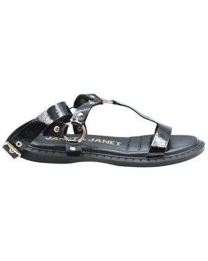 Janet & Janet Flat Sandals - Bleu