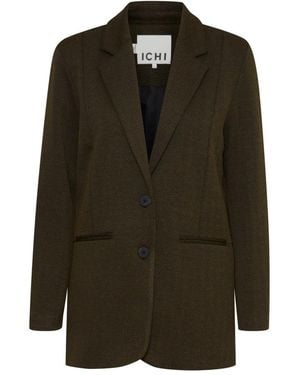 Ichi Ihkate Jacquard Oversize Blazer - Grün