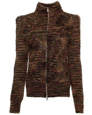 Isabel Marant Gerippter Cardigan Mit Reißverschluss - Braun