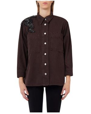 Liu Jo Denim Shirts - Marrón