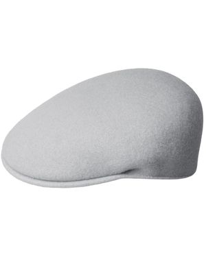 Kangol Accessoires ,Grijs ,Wol Grijze Wollen Pet Iconische Stijl