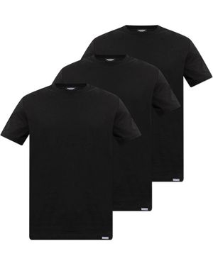 DSquared² Tops ,Zwart ,Katoen 3-Pack Ondergoed T-Shirts