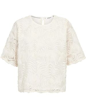 co'couture Overhemden ,Blouses Met Korte Mouwen - Wit