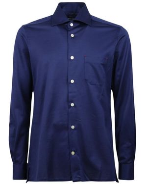 Kiton Overhemden ,Blauw ,Camicia