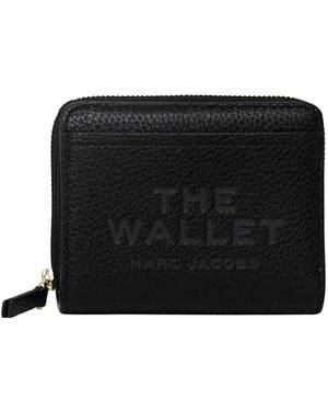 Marc Jacobs De Lederen Mini Compacte Portemonnee - Zwart