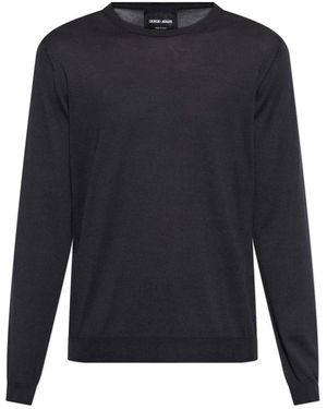 Giorgio Armani Round-Neck Knitwear - Blu