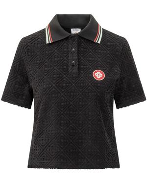 CASABLANCA Polo Shirts - Black