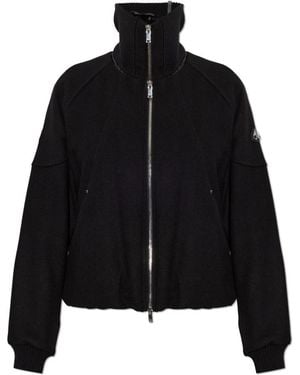 Moose Knuckles Jassen ,Zwart ,Wol Grid 3-In-1 Wool Bomber Jacket