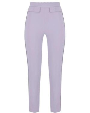 Elisabetta Franchi Cropped Pants - Purple