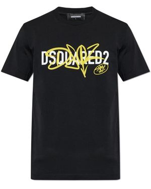 DSquared² Tops ,Zwart ,T-Shirts