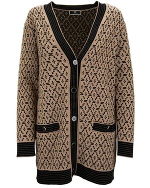 Elisabetta Franchi Cardigans - Brown