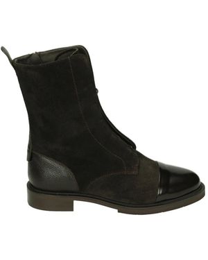 Pertini Schoenen ,Bruin ,Leer 252W33121D1 Veterschoenen - Zwart
