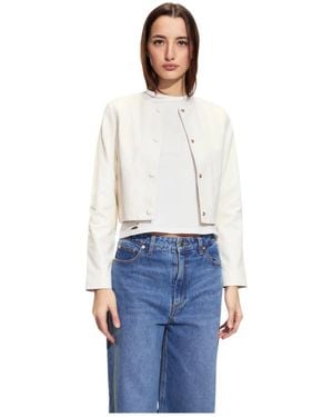 Cynthia Rowley Leather Jackets - Blanco