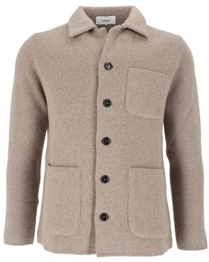 Lardini Giacca Maglia - Grijs