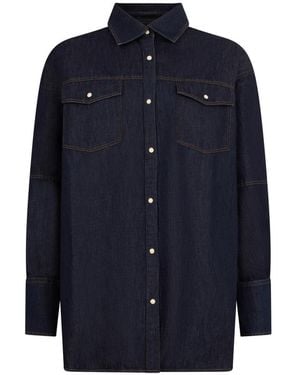 Moorer Denim Shirts - Blue