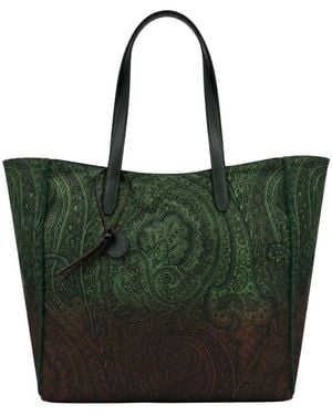 Etro Tassen ,Groen ,Paisley Tote Bag
