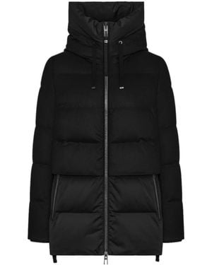 DUNO Kurze Schwarze Parka Jacke