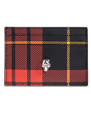 McQueen Tartan Kartenetui - Rot