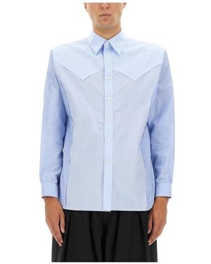 Maison Margiela Western Style Button-Up Shirt - Blauw
