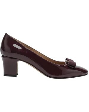 Ferragamo Mid Ornament Pump - Bruin